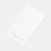 Voor altijd je generieke gouden tekst bruiloft pap servet (Hoek)