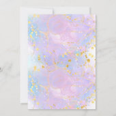 Voor altijd jonge pioenen en rozen jarig kaart (Achterkant)