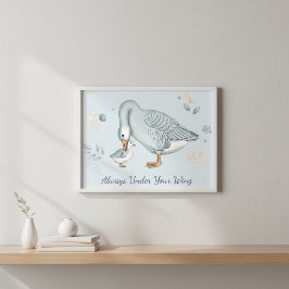 Voor altijd jouw kleine gansje Moederdag cadeau Poster
