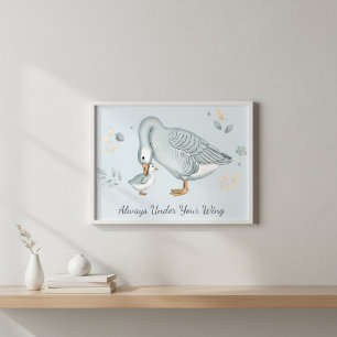 Voor altijd jouw kleine gansje Moederdag cadeau Poster