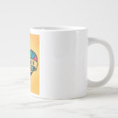 Voor altijd jouw kleurrijke liefdeshart grote koffiekop (Rechts)