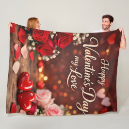 'Voor altijd jouw Valentijn' fleece deken