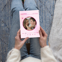 Voor altijd Liefde Roze Hart Foto Valentijnse Kaar