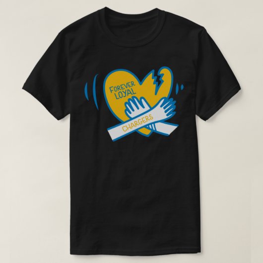 Voor altijd loyale Los Angeles Chargers T-shirt (Design voorkant)