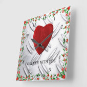 Voor altijd met jou vierkante klok (Hoek)