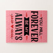 Voor altijd mijn altijd legpuzzel (Horizontaal)