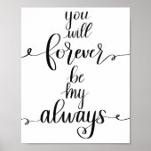 Voor altijd mijn altijd poster (Voorkant)