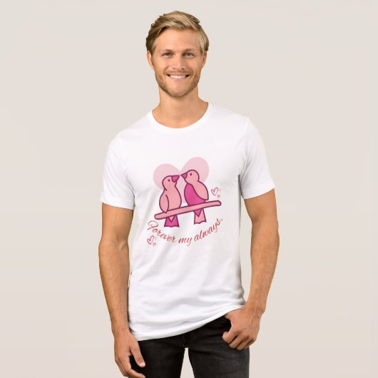 Voor altijd mijn altijd Tri-Blend shirt (Voorkant volledig)