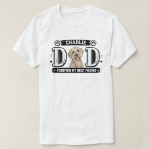Voor altijd mijn beste vriend hond papa ontwerp t-shirt