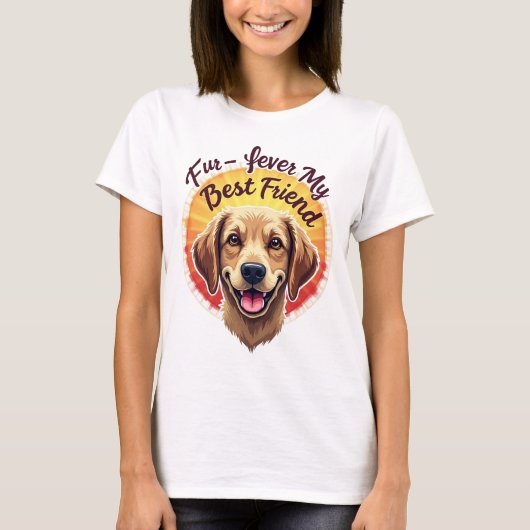 Voor altijd mijn beste vriend Hondenliefhebber T-shirt (Voorkant)