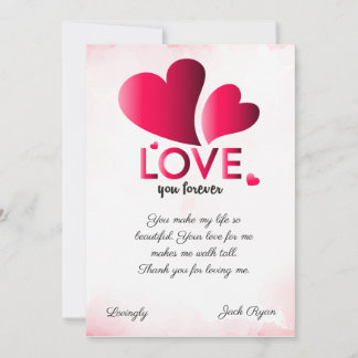 voor altijd mijn liefde DIY Feestdagenkaart