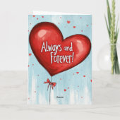 Voor altijd mijn liefde feestdagen kaart (Achterkant)