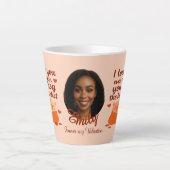 'Voor altijd mijn Valentijn' Latte mok (Voorkant)