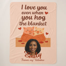 'Voor altijd mijn Valentijn' Sherpa-deken Sherpa Deken