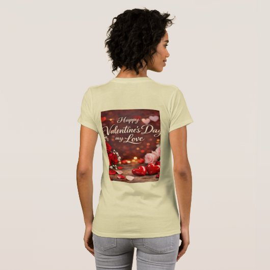 'Voor altijd mijn Valentijn' T-shirt (Achterkant volledig)