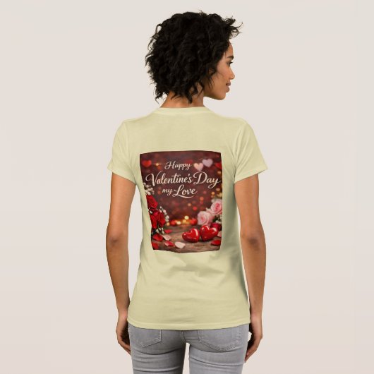 'Voor altijd mijn Valentijn' T-shirt (Achterkant volledig)