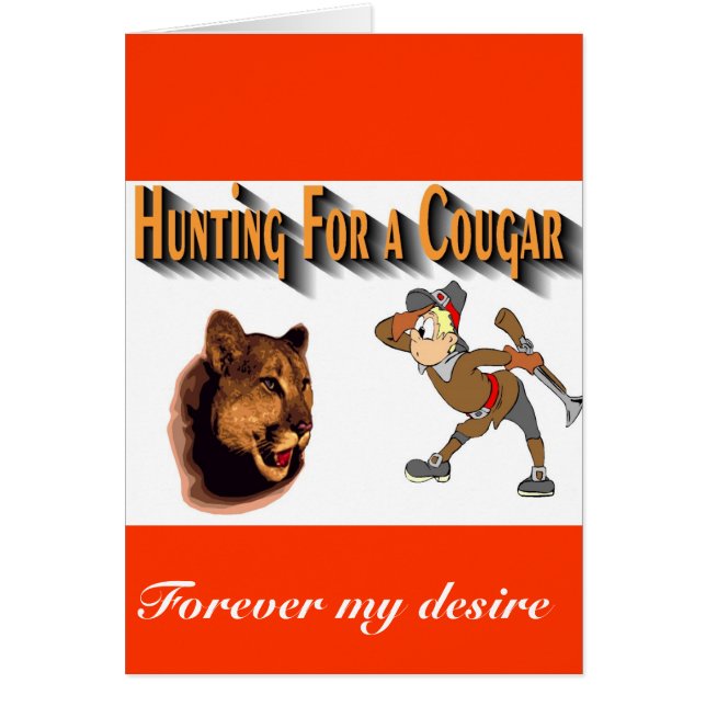 voor altijd mijn wens aan Cougar (Voorkant)