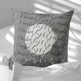 Voor altijd monochrome trendy moderne patroon kussen