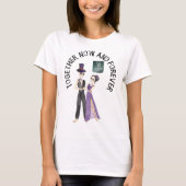 Voor altijd na het skeleton Couple Basic T-Shirt (Voorkant)
