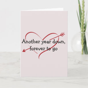 Voor altijd om van te gaan Liefde Verjaardag Valen Kaart