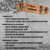 Voor altijd op mijn bord gele skateboardklok vierkante klok