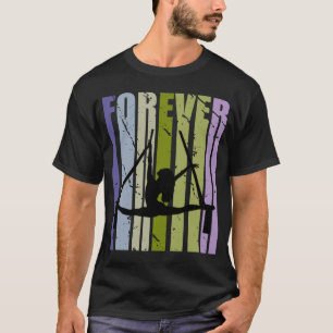 Voor altijd Retro Air Yoga Motiverend Inspirerend T-shirt