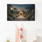 Voor altijd romantische huwelijksaanzoek waardige spandoek (Insitu)