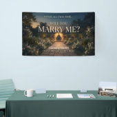 Voor altijd romantische huwelijksaanzoek waardige spandoek (Beurs)