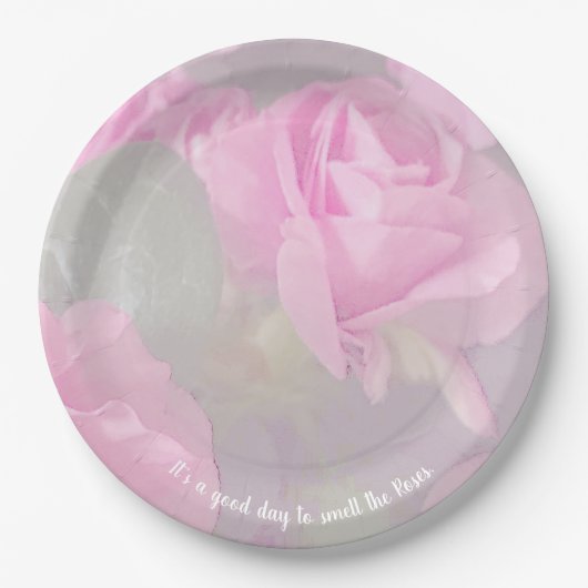 Voor altijd Roos Roze Abstract Bord papier (Voorkant)