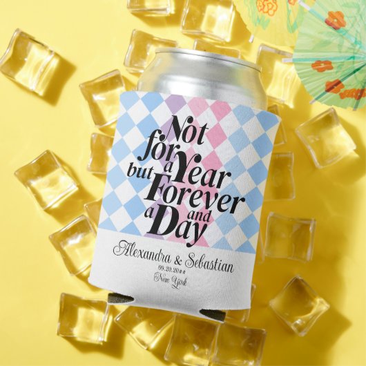 Voor altijd samen bruiloft partij gunst Drink Blikjeskoeler (Insitu Zomer)