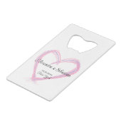 Voor altijd samen bruiloft partij gunst Drink Creditkaart Flessenopener (Voorkant Gekanteld)