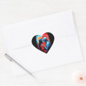 VOOR ALTIJD SAMEN, GEEST, PAAR, LIEFDE HART STICKER (Envelop)