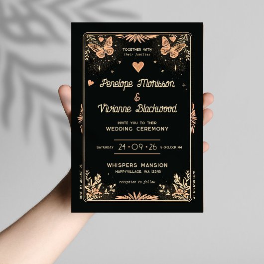 Voor altijd samen | Tarot bruiloft uitnodiging