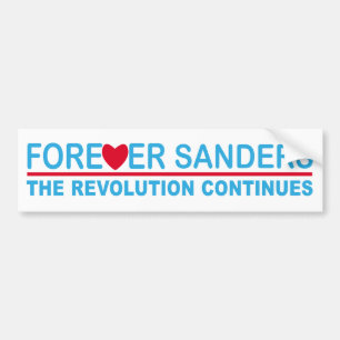 Voor altijd Sanders, de Revolutie Gaat Door Bumpersticker