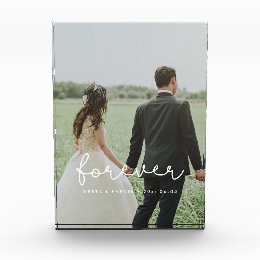 Voor altijd schattige grillige bruiloft fotoblokken (Voorkant)