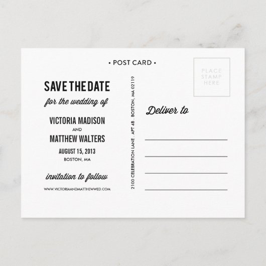 VOOR ALTIJD | SLA DE DATUM VAN AANKONDIGING OP (Achterkant)