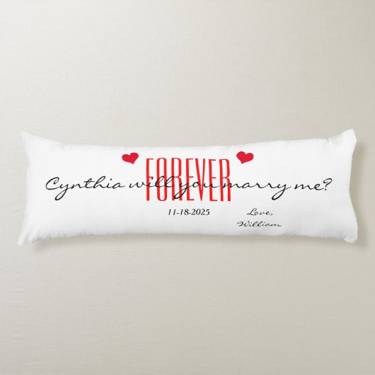 Voor altijd trouw je met mij Body Pillow Lichaamskussen (Voorkant)