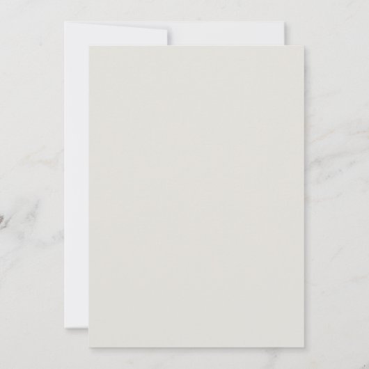 Voor altijd trouwe Cream Wedding II Uitnodiging (Achterkant)