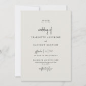 Voor altijd trouwe Cream Wedding Kaart (Voorkant)