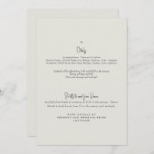 Voor altijd trouwe uitnodiging tot het details van (Voorkant / Achterkant)