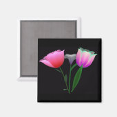Voor altijd Tulpen 1 Magneet (Voorkant / Achterkant)
