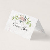 Voor altijd - twee harten - één liefde bedankt kaart (Voorkant)