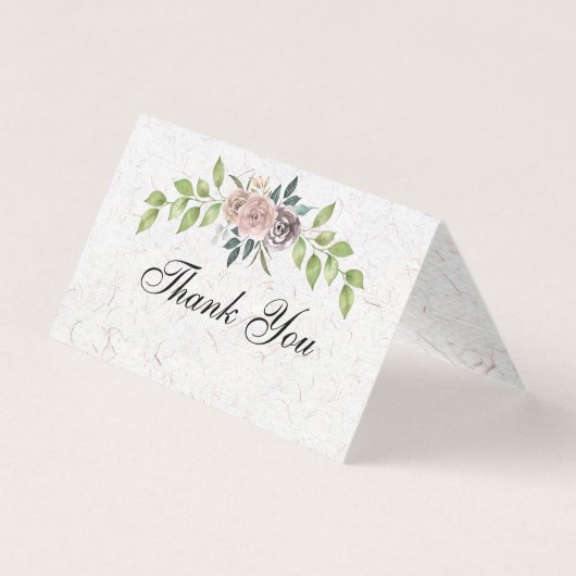 Voor altijd - twee harten - één liefde bedankt kaart (Voorkant)