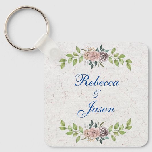 Voor altijd - twee harten - één liefde sleutelhanger (Voorkant)