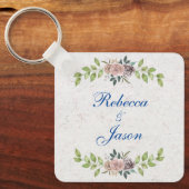 Voor altijd - twee harten - één liefde sleutelhanger (Voorkant)