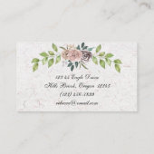 Voor altijd - twee harten - één liefdesVisitekaart Visitekaartje (Achterkant)