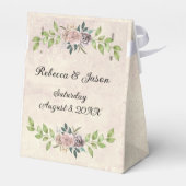 Voor altijd - twee harten - één uitnodigende liefd bedankdoosjes (Achterkant)