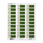 Voor altijd - twee harten - één uitnodigende liefd etiket (Full Sheet)