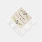 Voor altijd - twee harten - één uitnodigende liefd servet (Hoek)