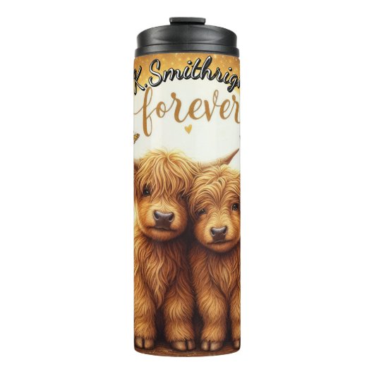 Voor altijd twee Koeien Thermosbeker (Voorkant)